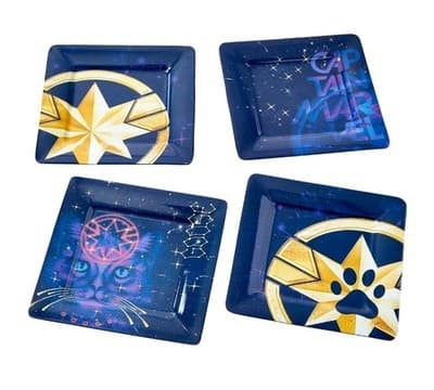 Marvel’s Captain Marvel Celestial Goose 4-Piece Melamine Plate Set - Thumbnail 7