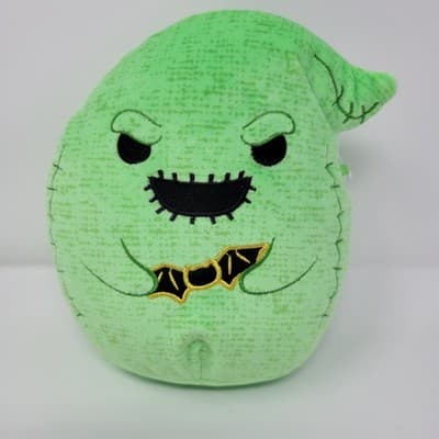 SQUISHMALLOWS Oogie Boogie Plush Nightmare Before Christmas Green 7" Holding Bat - Image 1