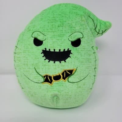 SQUISHMALLOWS Oogie Boogie Plush Nightmare Before Christmas Green 7" Holding Bat - Thumbnail 2