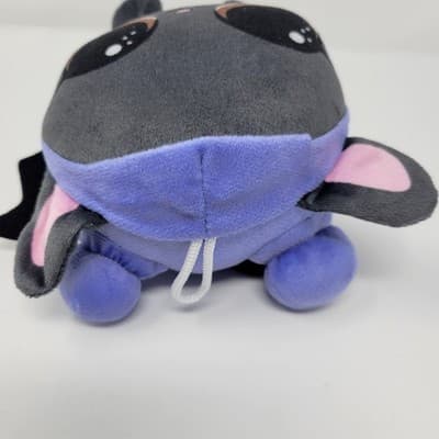 LOL SURPRISE Bat Cat Plush Gray Purple Wings MGA Toy Factory 6" - Thumbnail 8