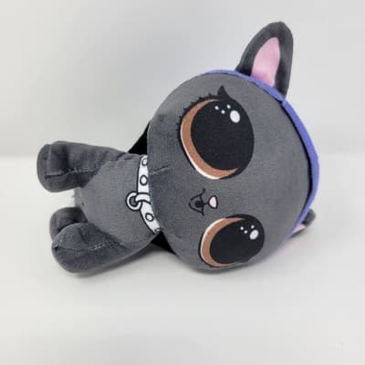 LOL SURPRISE Bat Cat Plush Gray Purple Wings MGA Toy Factory 6" - Thumbnail 5