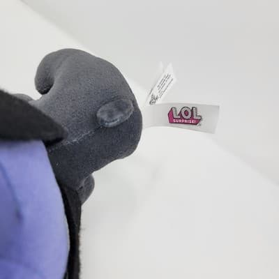 LOL SURPRISE Bat Cat Plush Gray Purple Wings MGA Toy Factory 6" - Thumbnail 7