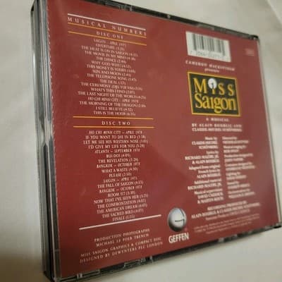 Miss Saigon Original London Cast Recording 2 CD Set Geffen 1989 Lea Salonga - Thumbnail 5