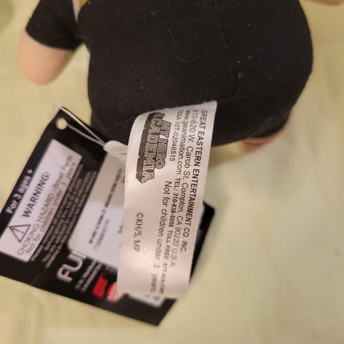 My Hero Academia Tomura Shigaraki Plush 8" Great Eastern Entertainment MHA NWT - Thumbnail 8