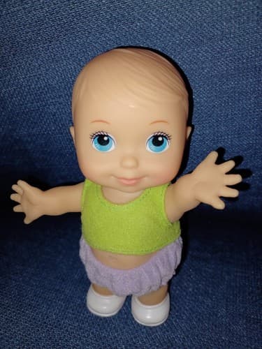 The Cititoy Mini Baby Doll from 2016 Cute 5.5" Tall Doll Big Head, Belly - Image 1