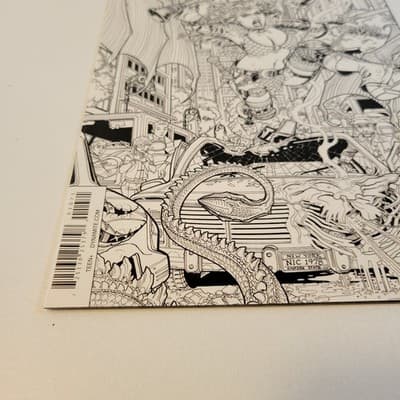 Red Sonja #1 2017 B&W Line Art Variant Amy Chu Carlos Gomez Dynamite Key Issue - Thumbnail 4