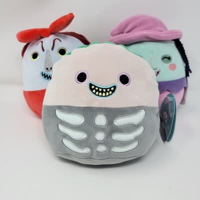 SQUISHMALLOWS Lock Shock Barrel Plush Set 7" Nightmare Before Christmas Rare NWT - Thumbnail 11