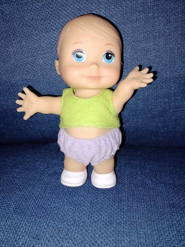 The Cititoy Mini Baby Doll from 2016 Cute 5.5" Tall Doll Big Head, Belly - Thumbnail 2
