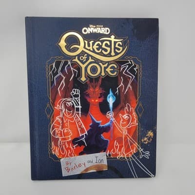 DISNEY PIXAR ONWARD QUESTS OF YORE Book First Edition Hardcover 2020 - Image 1