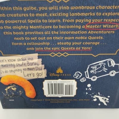 DISNEY PIXAR ONWARD QUESTS OF YORE Book First Edition Hardcover 2020 - Thumbnail 6