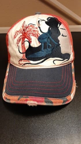 Vintage Hypnots HYP Surf Cap Hat Tropic Unique One Of A Kind Distressed - Thumbnail 2