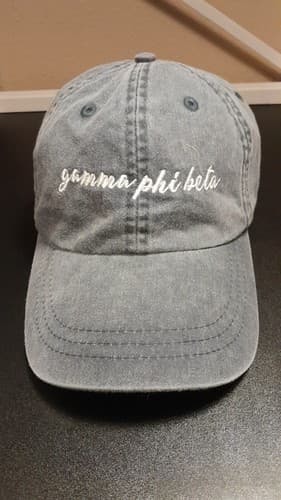 Women's Gamma Phi Beta Sorority Adjustable Hat Adam's Cap Boyfriends Style Small - Image 1