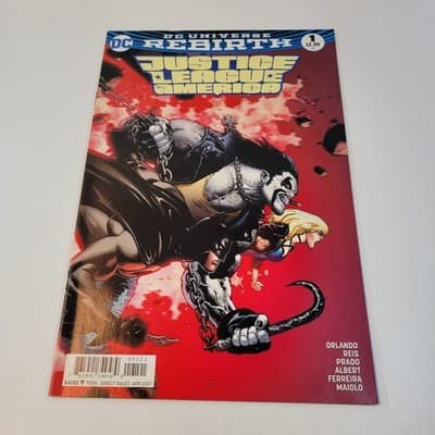 Justice League of America #1 Rebirth 2017 Lobo Cover DC Orlando Reis - Image 1