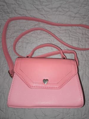 Olivia & Kate New York Mini Clutch Purse Salmon Pink 7" Clutch Crossbody EUC - Image 1