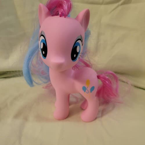 My Little Pony Pinkie Pie 7" Figure 2016 Hasbro G4 Blue Pink Hair Balloons - Image 1