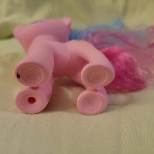 My Little Pony Pinkie Pie 7" Figure 2016 Hasbro G4 Blue Pink Hair Balloons - Thumbnail 6