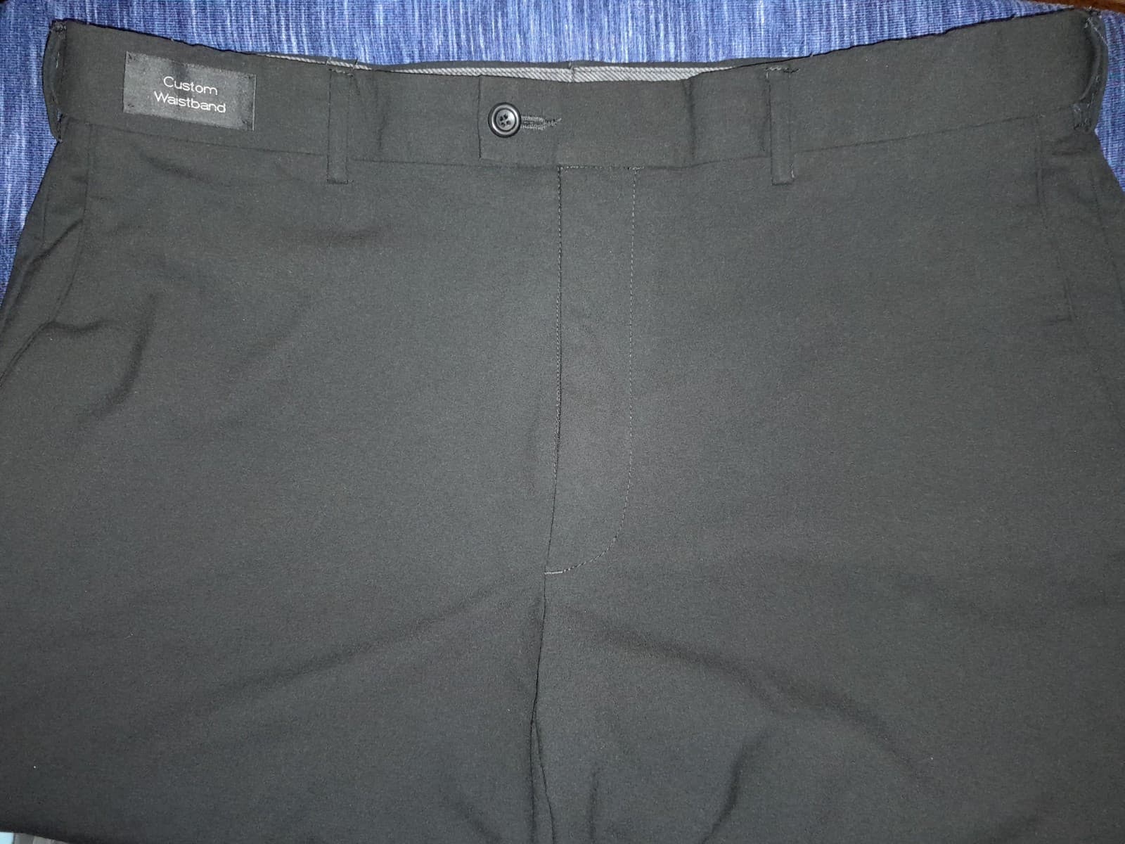 Dockers Premium Classic Fit Pants 36x32 (Act 38"x29") Flat Front Polyester Black - Thumbnail 5