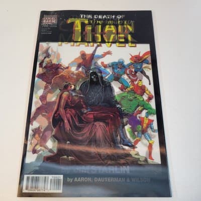 Thor #700 Lenticular Variant Death of Captain Marvel Homage Marvel 2017 - Thumbnail 2