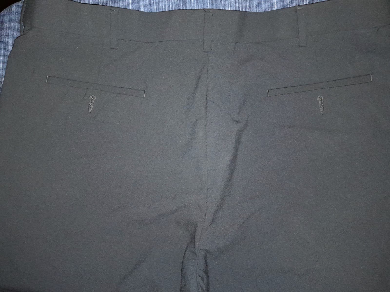 Dockers Premium Classic Fit Pants 38x29 (39.5"x29") Flat Blue Polyester Blend - Thumbnail 8