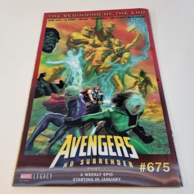 Thor #700 Lenticular Variant Death of Captain Marvel Homage Marvel 2017 - Thumbnail 10