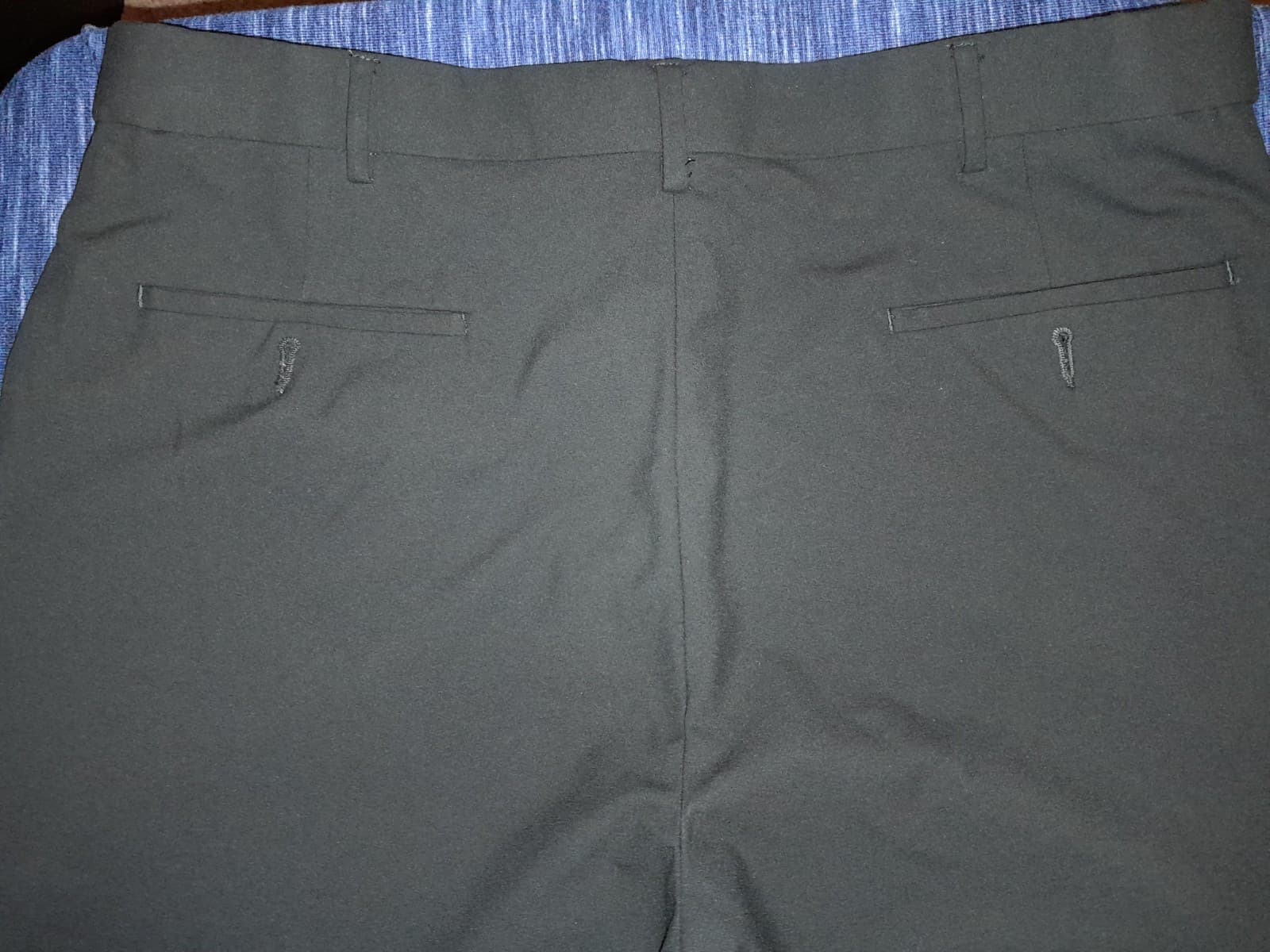 Dockers Premium Classic Fit Pants 36x32 (Act 38"x29") Flat Front Polyester Black - Thumbnail 8