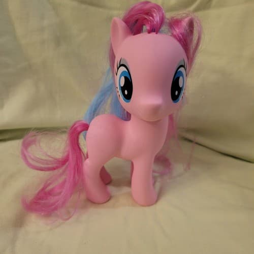 My Little Pony Pinkie Pie 7" Figure 2016 Hasbro G4 Blue Pink Hair Balloons - Thumbnail 2