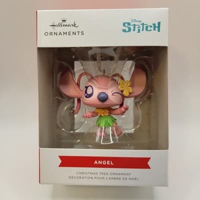 Hallmark Disney Angel Stitch Ornament Pink Lilo & Stitch Christmas Tree NIB - Thumbnail 2