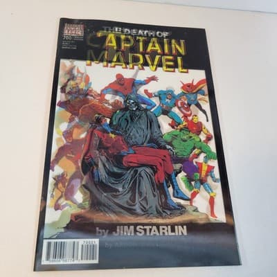 Thor #700 Lenticular Variant Death of Captain Marvel Homage Marvel 2017 - Thumbnail 4