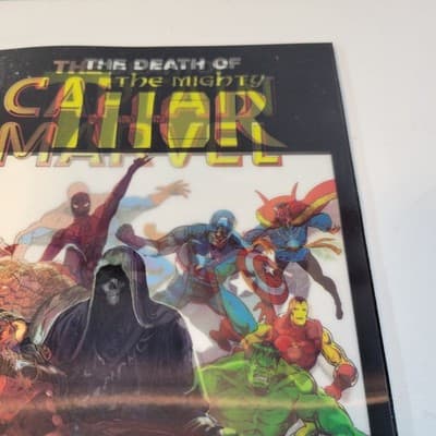 Thor #700 Lenticular Variant Death of Captain Marvel Homage Marvel 2017 - Thumbnail 8
