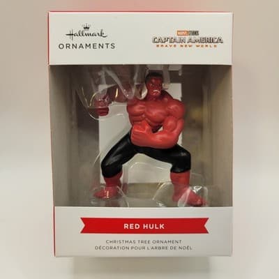 Hallmark Marvel Red Hulk Christmas Ornament – Captain America Brave New World - Thumbnail 3