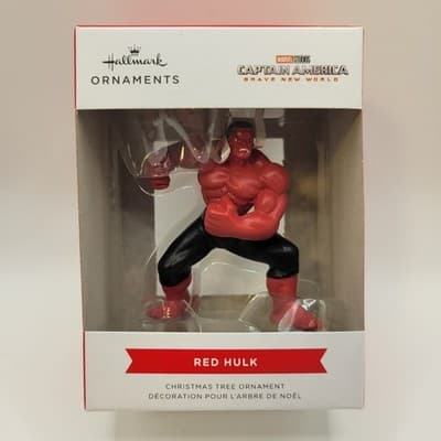 Hallmark Marvel Red Hulk Christmas Ornament – Captain America Brave New World - Thumbnail 2