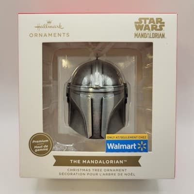 Hallmark Ornament 2025 Mandalorian Helmet Walmart Exclusives Premium Star Wars - Thumbnail 4