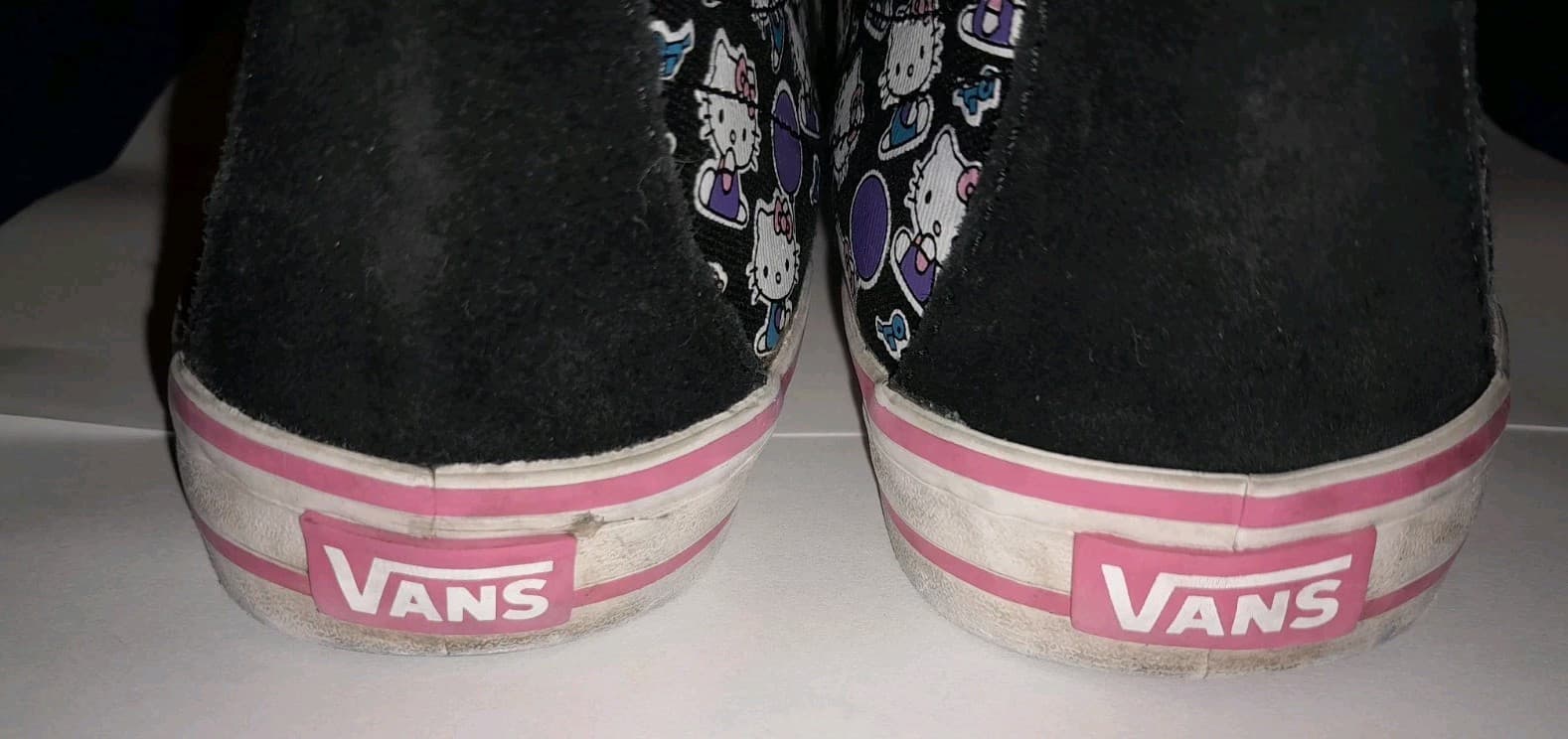 Hello Kitty Shoes Sz 3.5 HTF Vans Kids Tory Kitty Girls Lace Up Canvas Sneakers - Thumbnail 7