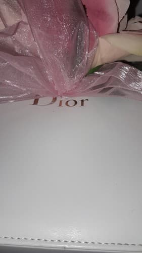 DIOR Gift Momento Box Padded Leather-like FLOWER ON Top Hinged Satin-lined - Thumbnail 2