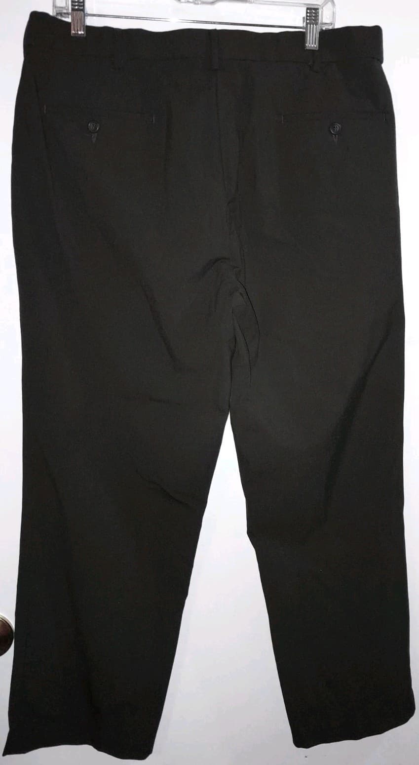 Dockers Premium Classic Fit Pants 38x32 (Act 38"x28") Flat Front Polyester Gray - Thumbnail 4