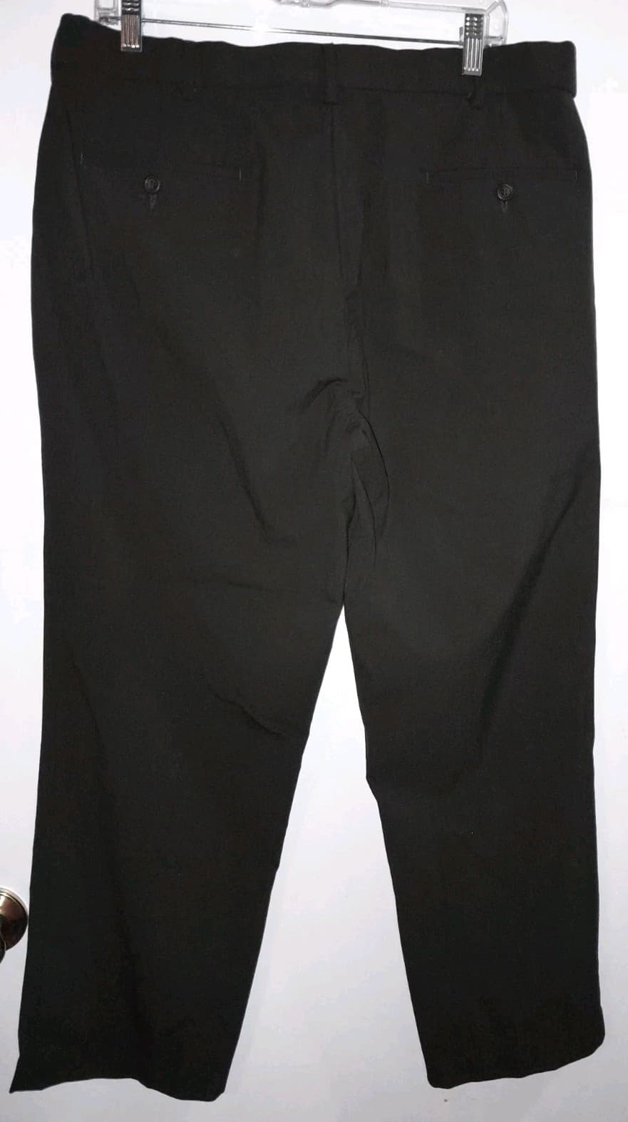 Dockers Premium Classic Fit Pants 38x32 (Act 38"x28") Flat Front Polyester Gray - Thumbnail 3
