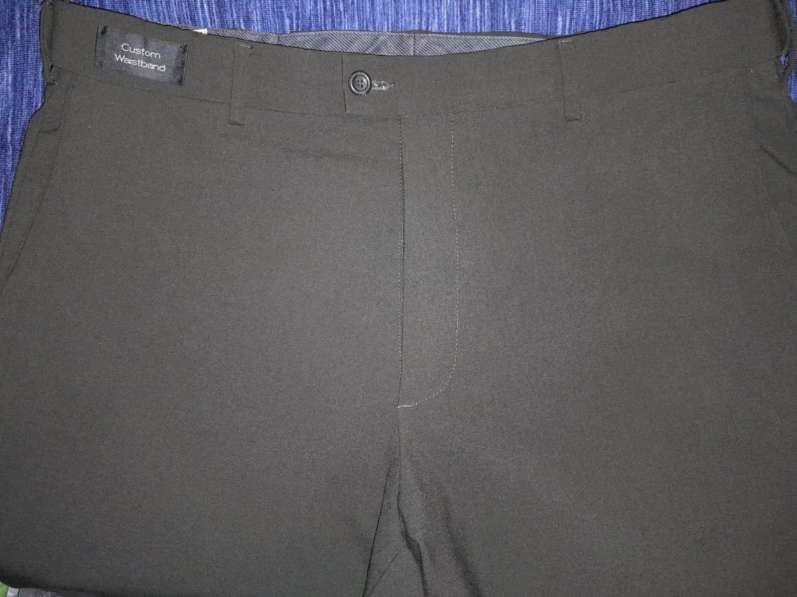 Dockers Premium Classic Fit Pants 38x32 (Act 38"x28") Flat Front Polyester Gray - Thumbnail 5