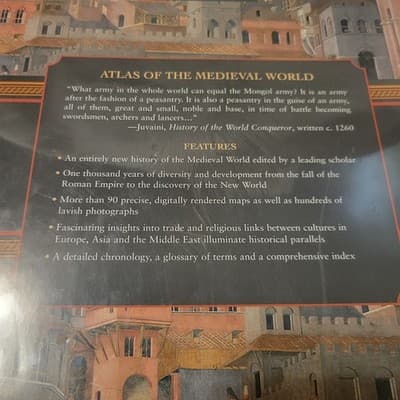 Atlas of the Medieval World Hardcover By McKitterick Rosamond Factory Sealed New - Thumbnail 5