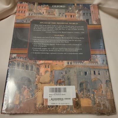 Atlas of the Medieval World Hardcover By McKitterick Rosamond Factory Sealed New - Thumbnail 3