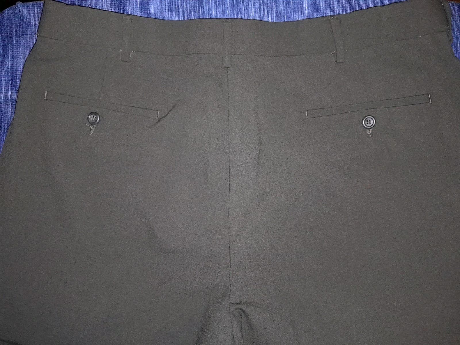 Dockers Premium Classic Fit Pants 38x32 (Act 38"x28") Flat Front Polyester Gray - Thumbnail 8