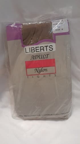 LIBERTS Adult Footed Nylon Tights Style # 62 Size B Tan - Thumbnail 2