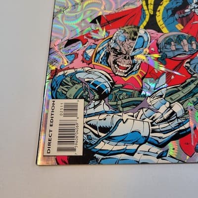 Deathlok #25 1993 Foil Anniversary Issue Marvel Direct Edition - Thumbnail 4