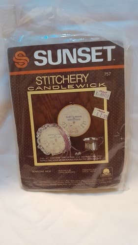 Sunset Stitchery Kit Candle Wick No. 757 - Thumbnail 4