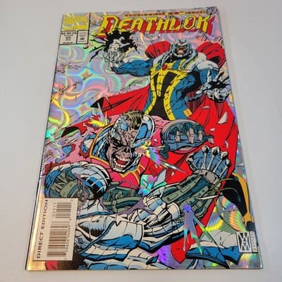Deathlok #25 1993 Foil Anniversary Issue Marvel Direct Edition - Thumbnail 2