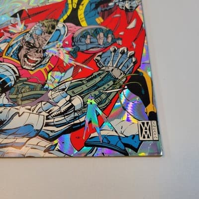 Deathlok #25 1993 Foil Anniversary Issue Marvel Direct Edition - Thumbnail 3