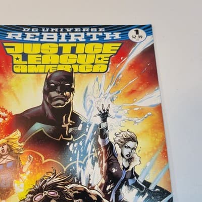 Justice League of America #1 2017 Team Cover DC Rebirth Orlando Reis - Thumbnail 5