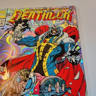 Deathlok #25 1993 Foil Anniversary Issue Marvel Direct Edition - Thumbnail 5