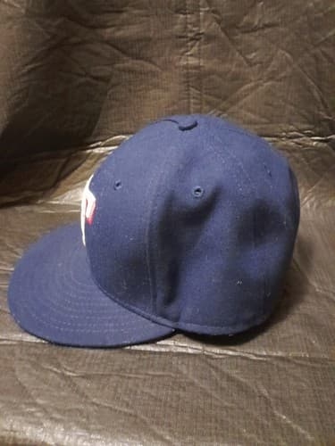 Texas Rangers Game Authentic Collection On-Field 59FIFTY Fitted 7 3/8 Royal Hat - Thumbnail 4