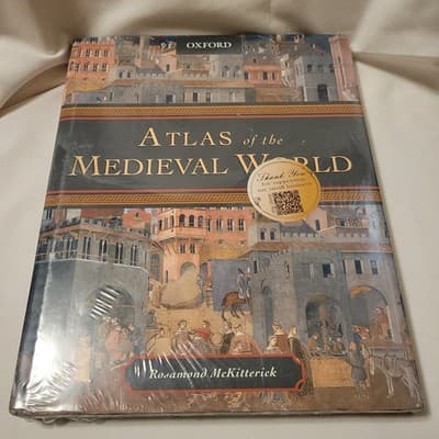 Atlas of the Medieval World Hardcover By McKitterick Rosamond Factory Sealed New - Thumbnail 2