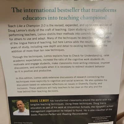 Teach Like a Champion 3.0 Doug Lemov Paperback Education Teaching Guide - Thumbnail 8